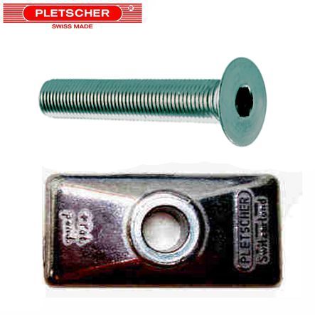 Pletscher 2 Montage Halter zu Ständer M10x55 Imbus Senkkopf Set F15/3