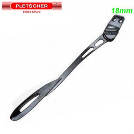 Pletscher Seitenständer 18mm ESGE Comp Zoom alu schwarz auf Rahmen