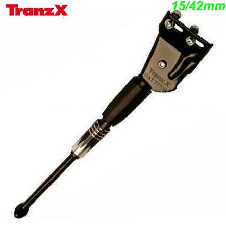 HUMPERT Seitenständer 18 / 40 mm alu schwarz auf Rahmen 2-Schrauben