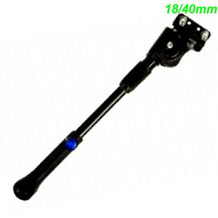 Seitenständer 18 / 40mm 24-29 alu schwarz auf Rahmen Lochabstand