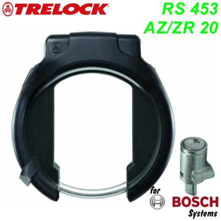 Rahmenschloss Trelock RS 453 AZ/ZR 20 abziehb. Schlüssel sw Bosch Powert.Zyl