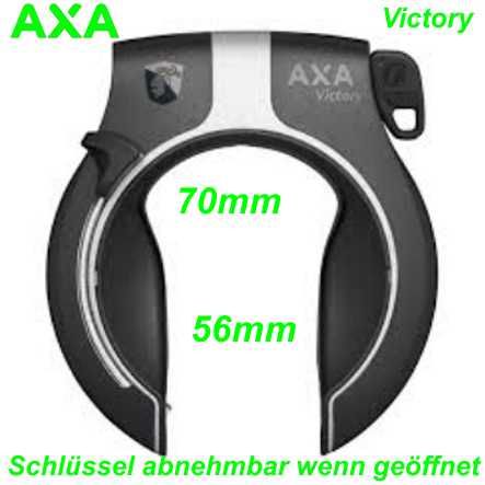 AXA Rahmenbügelschloss Victory ohne Top-Befestigung sz/grau