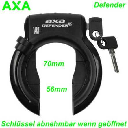AXA Rahmenbügelschloss Defender mit Top-Befestigung