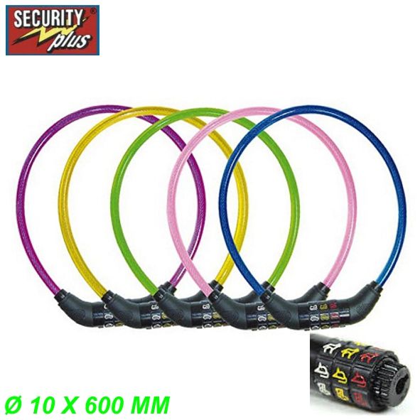 Security Plus Kabelschloss CSL60 mit Motiven Restbestand farbl. assort.