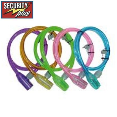 Security Plus Zylinder Stahlseilschloss Ø10 x 800 mm K51 farblich assort.