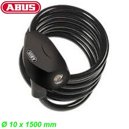 ABUS Spiral Kabelseilschloss 490/150  Black Star