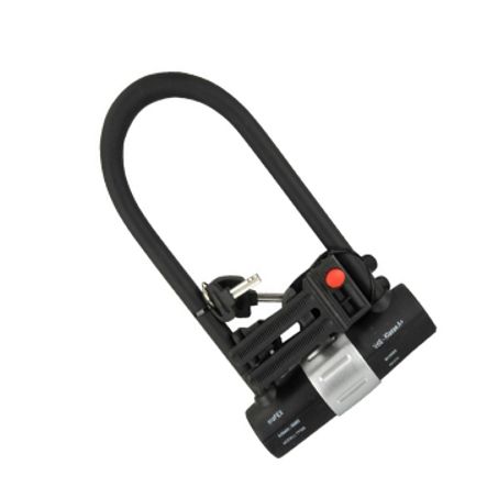 Bügelschloss mit Halterung Mofa schwarz 290/100 mm