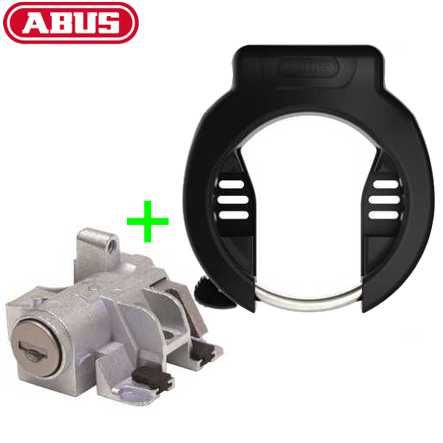 Abus Rahmenschl. 56mm 4750S & Akkuschl. DT2 T82 Bosch2 gleichschliessend schwarz