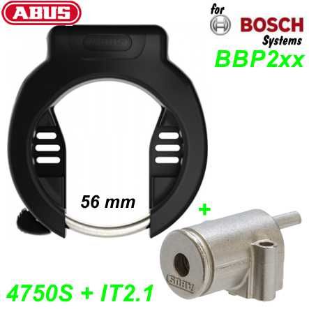 Abus Schloss Rahmenakku 4750S/IT2.1 56 mm Set BBP2xx