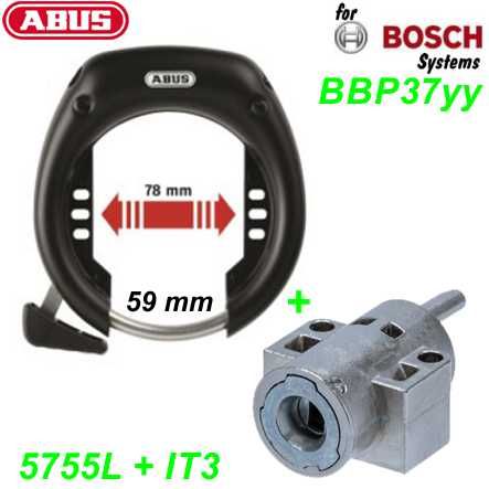 Abus Schloss Rahmenakku 5755L/IT3 59/78 mm Set BBP37yy