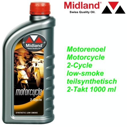 MIDLAND 2-Taktoel Motorcycle low-smoke teilsynthetisch 1000 ml