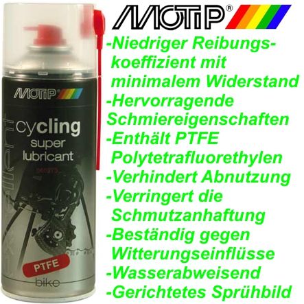 Motip Cycling Rabobank Schmiermittel für nichtgelagerte Teile Dose 400 ml