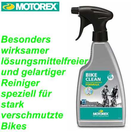 Fahrradreiniger Motorex Bike Clean 500 ml Zerstäuber