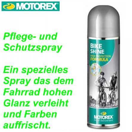 Pflegespray Bike Shine 300 ml schütztkonserviert