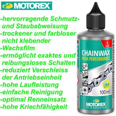 Chainwax Kettenschmierstoff auf Wachs-/Wasserbasis high performance
