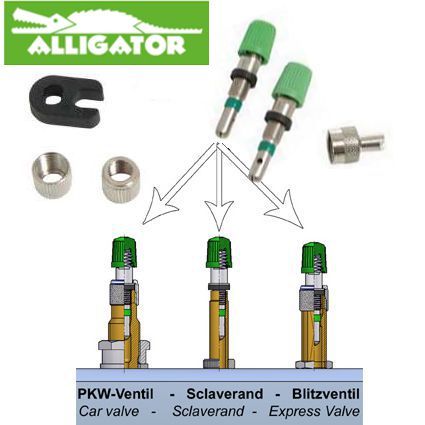 Ventileinsatz FV DV AV Presta Sclaverand Dunlop Schrader 2er Set
