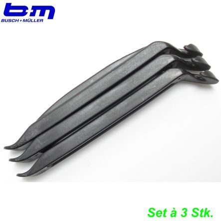 Pneuhebel Satz 3 Stk. Bumm schwarz Plastik 289