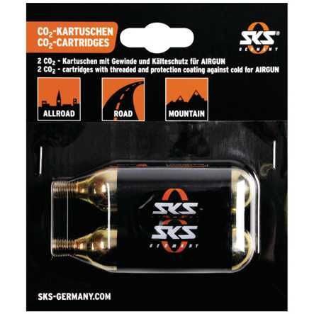 Ersatzpatronen CO2 zu Airgun 16 gr. Set à 2 Stk mit Gewinde