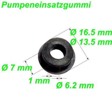 Ventileinsatzgummi zu Pumpe Giyo AV / MV