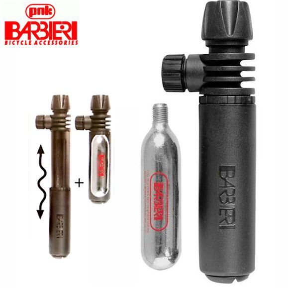 Mini Pumpe Moskito Barbieri Patronen Füll Gerät mit 2 Ersatzpatronen 12 gr.