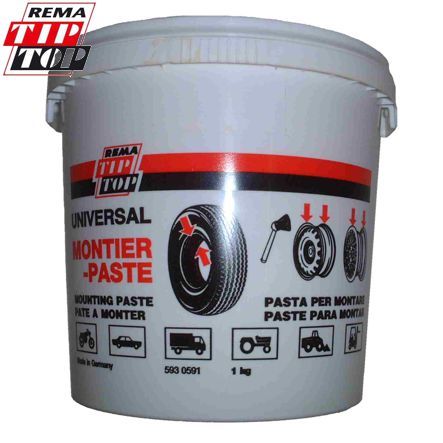 Rema Tip Top Reifenmontier Paste Kessel à 1kg weiss