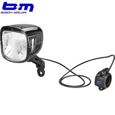 Scheinwerfer E-Bike IQ XL 300/250 Lux DC 11-48V 16W alu schwarz