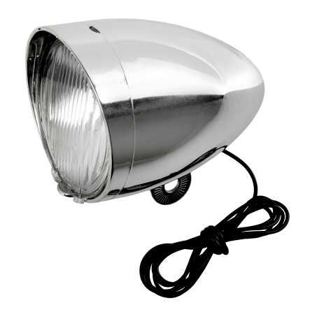 Scheinwerfer mit Aussenanschl. 6V/2.4W verchromt