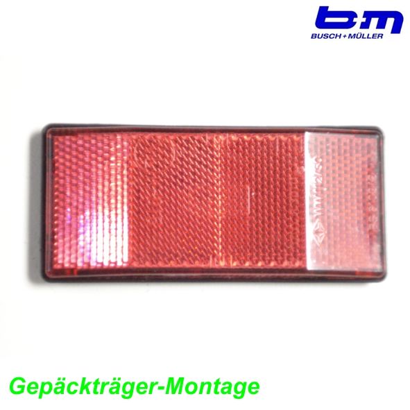 Gepäckträger Reflektor rot