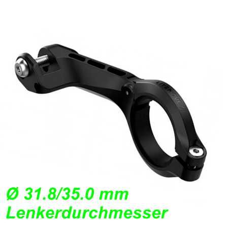 Scheinwerferhalter LM Ø31.8/35mm einarmig mount down/up option Kunststoff