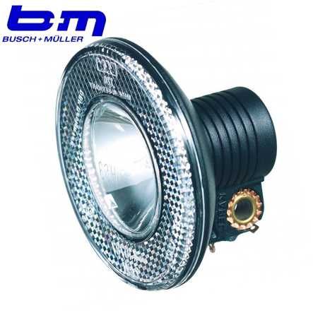 Scheinwerfer Halogen lumotec BM mit Refelktor rund schwarz