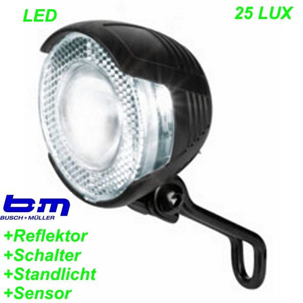 Scheinwerfer Lumotec Lyt senso plus 25 Lux Sensor Autom./Standlicht