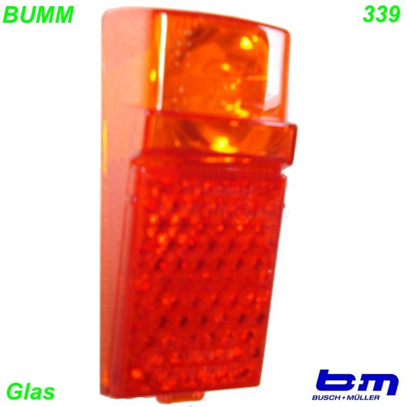 Schlusslichtglas BM Rücklicht Schutzblech 339ASE Velo Bike