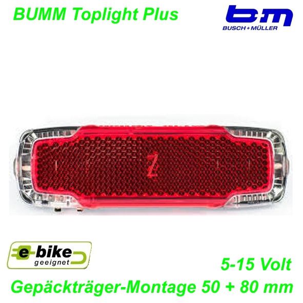 E-Bike BM Rücklicht DC 6-12V Toplight LineTec 2C 50/80 mm bis 25 Km/h