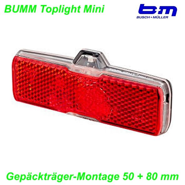 BM Rücklicht BM Toplight Line plus mini 50/80 mm Dynamo