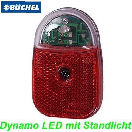 Rücklicht LED Beetle Büchel mit Standlichtfunktion auf Schutzblech