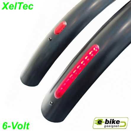 Rücklicht E-Bike XelTec WEISS-KLAR DC 6V MINI 4-LED 53302M5ASDC oem