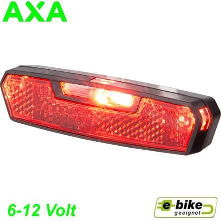 Rücklicht E-Bike Axa Juno 6-12V für Gepäckträger 80mm