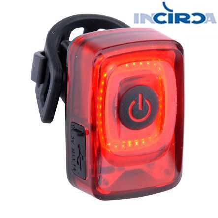 Incirca Rücklicht LED rot USB 35 Lu inkl. Kabel Halter