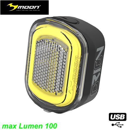 Moon ORION-W Front 40 Lumen 5 Funkt. USB-micro inside inkl. Schnellspannverschl. 30g