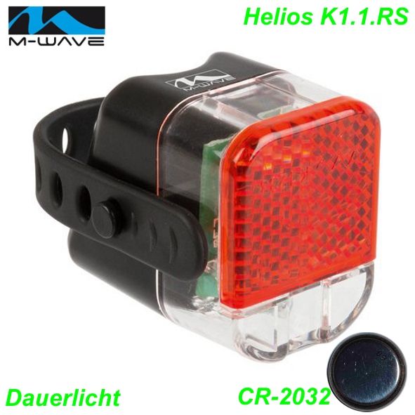 M-Wave Rücklicht 1-LED rot Batterie für Sattelstütze