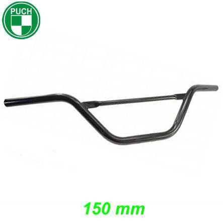 Mofa Lenkerbügel mit Querstange für Gabelbrücke 150 mm hoch schwarz