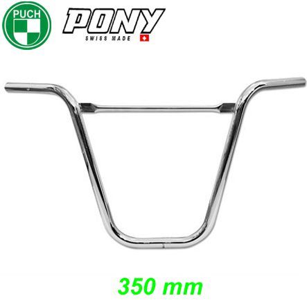 Mofa Lenkerbügel mit Querstange für Gabelbrücke 350 mm hoch chrom