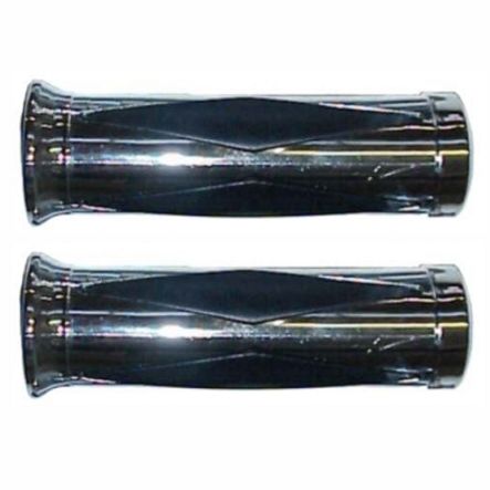 Mofa Griffe Rhombus Chrom/Gel per Paar Ø 22/24mm