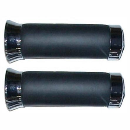 Mofa Griffe Schaumstoff Harley imit. schwarz per Paar Ø 22/24mm