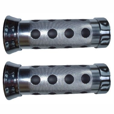 Mofa Griff Alu/schwarz punktiert per Paar