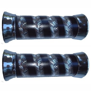 Mofa Griffe crazy schwarz per Paar