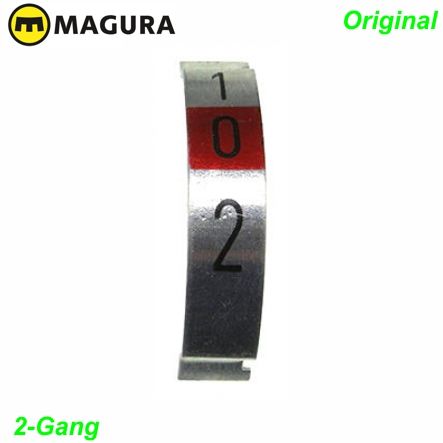 Magura Mofa Skalenschild 1/0/2 Gang