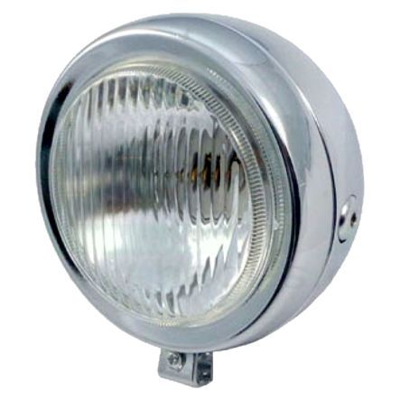 Mofa Scheinwerfer rund 2 Phasen Ø 130 mm chrom