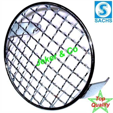 Mofa Lampengitter rund chrom Ø 130 mm vorne