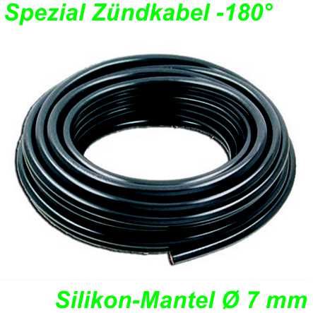 Spezial Zündkabel  Ø 7 x 1.5 mm2 Silikon Mantel Rolle 25 Meter > 180°C